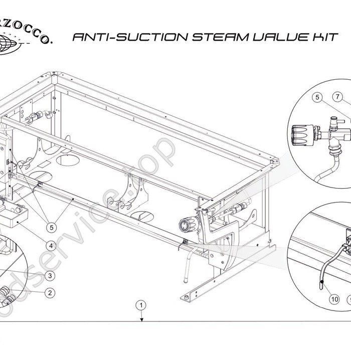 GB5 - FB80 -               Anti-Suction Steam Valve Kit