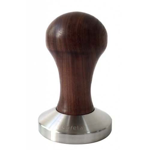 NUT WOOD/S.STEEL TAMPER ESPRESSO CONVEX