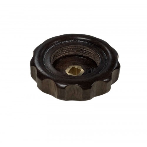 NUT WOOD STEAM KNOB CANALETTO