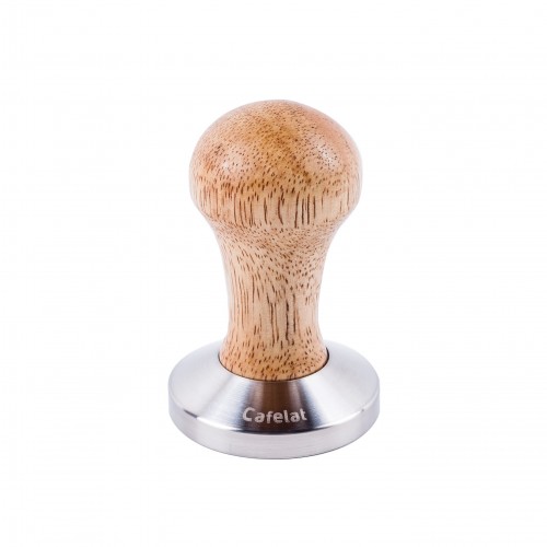 WOODEN/S.STEEL TAMPER ESPRESSO CONVEX