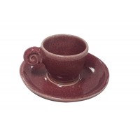 EDO COFFEE SET UZU LINE ROSE