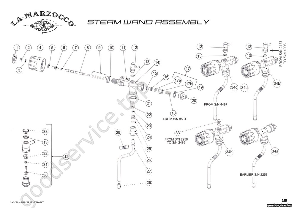 Steam Wand Assembly
