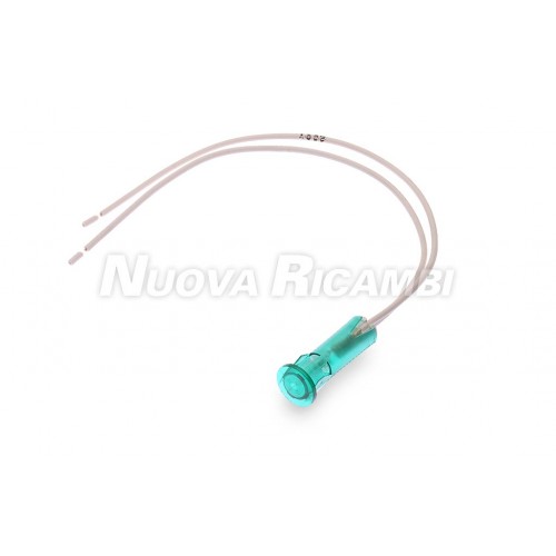 GREEN PILOT LAMP D.10mm + WIRES