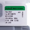 Помпа (насос) для пральної машини Ariston С00855480 Askoll (в зборі) 25 Вт BPX2-35L 0.3 A (контакти роздільні ззаду)