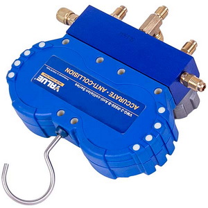 Манометрический коллектор 2- вентильный VALUE VMG-2 R600-В +шланги 3шт.x900mm (R600)